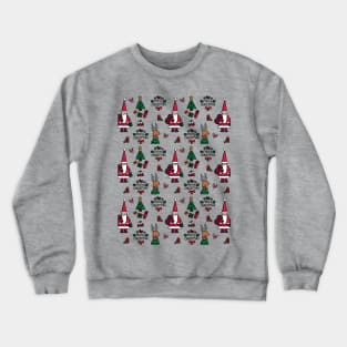 Christmas Santa Pattern Crewneck Sweatshirt